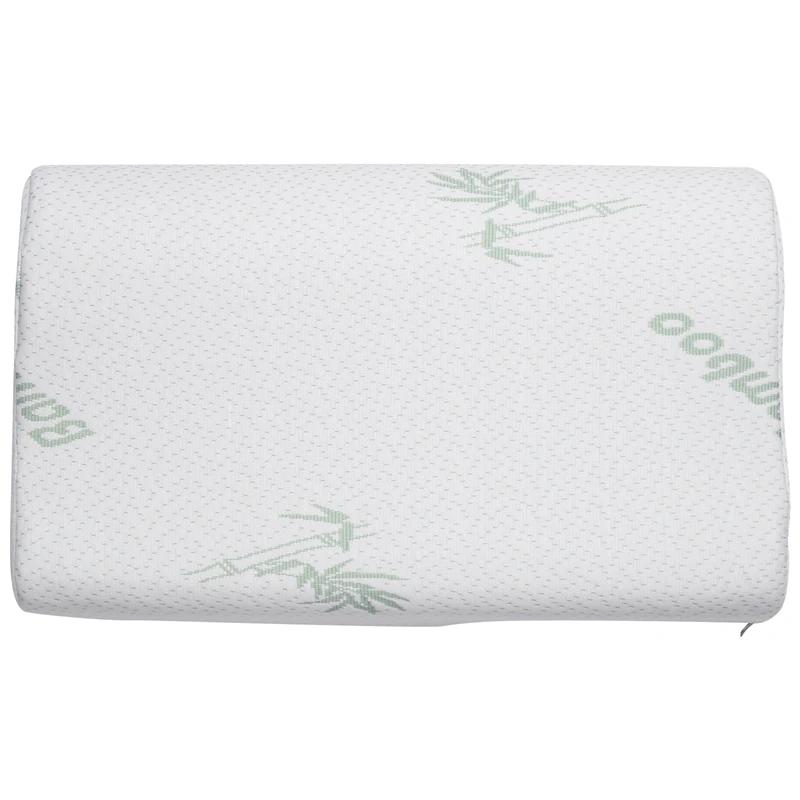 Slow Rebound Bamboo Fiber Pillow Memory Foam Pillows Healthy Breathable Pillow Orthopedic Neck Fatigue Relief Sleepi